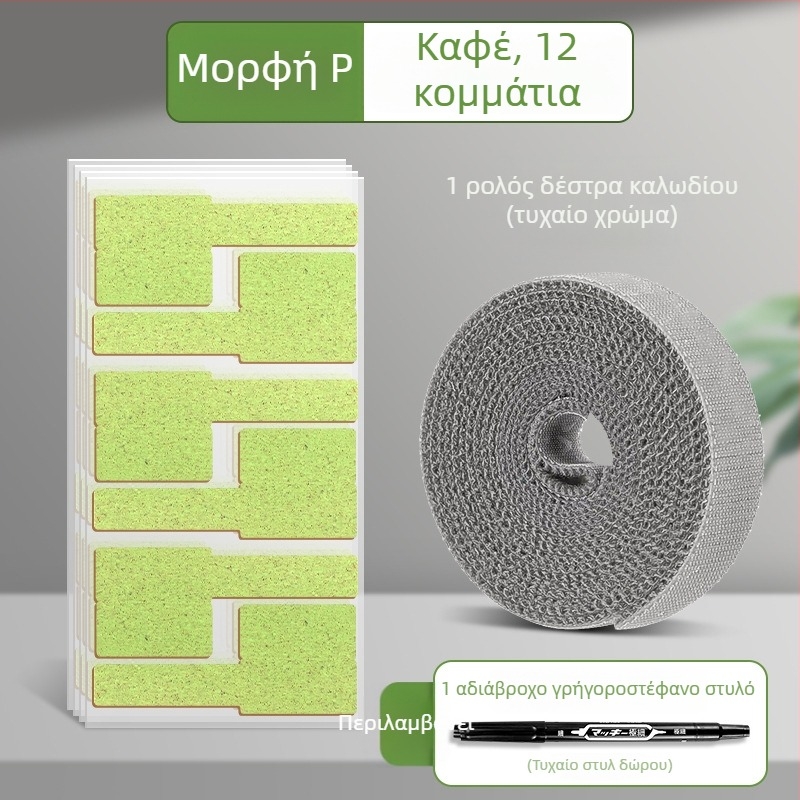 Αδιάβροχη ετικέτα για καλώδια δεδομένων, αυτοκόλλητο από Kraft χαρτί για χειρογράφηση σήμανσης καλωδίων, 100 ετικέτες