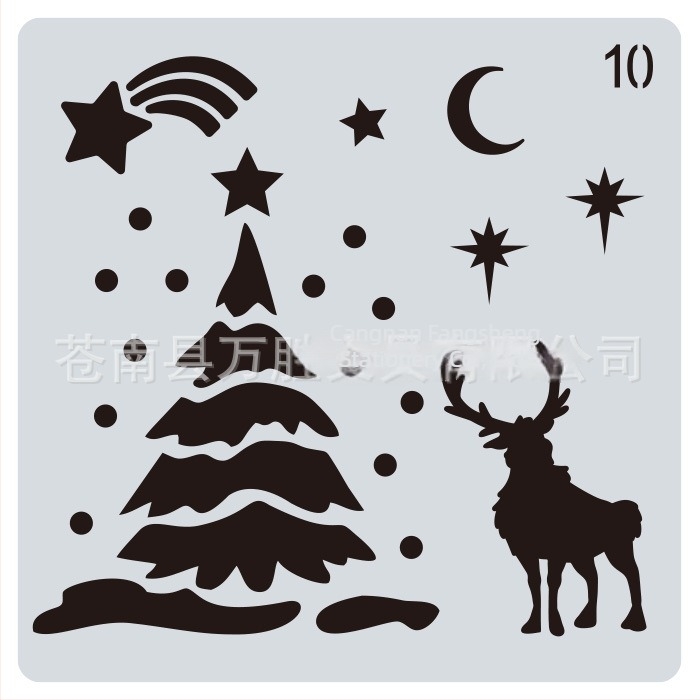 Χριστουγεννιάτικο πρότυπο ζωγραφικής και DIY ημερολογίου • Υλικό: PET • Εισαγωγή: Όχι • Άδεια IP: Όχι • Ιδιωτική ετικέτα: Όχι