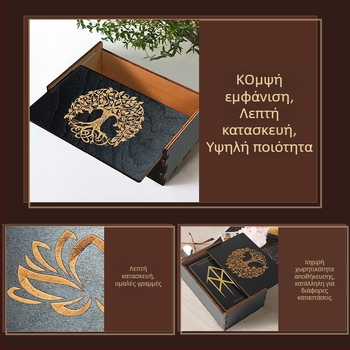 BB01-11 Ξύλινο κουτί ταρώ με λωτό και δώδεκα ζωδιακούς αστερισμούς; μηχανισμός ώθησης-τράβηξης; κόντραπλακέ; κουτί συσκευασίας; ξύλινο υλικό; διαθεσιμότητα προσαρμογής.