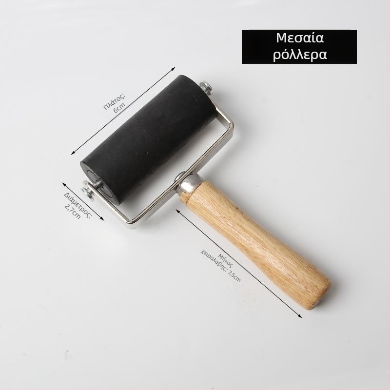 Σετ εργαλείων χαρακτικής με ρολό μελάνης λαδιού και ρολό τριβής για παιδική τέχνη (χωρητικότητα 60 ml, ένα σετ)