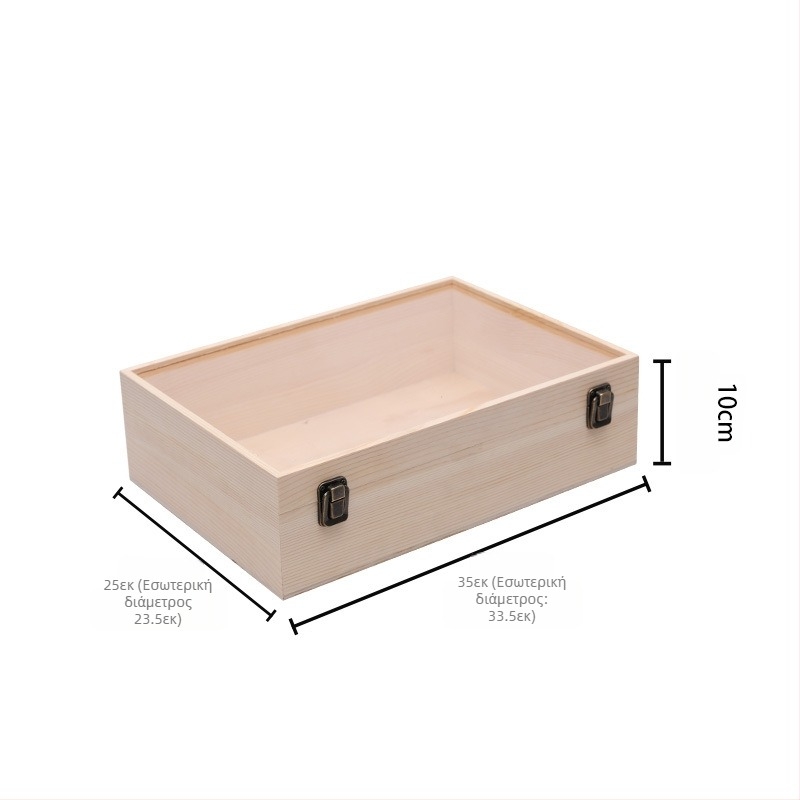 Ξύλινο κουτί δώρου για κοσμήματα και διατηρημένα λουλούδια, με εκτυπωμένο λογότυπο, σήμανση κατά της παραποίησης, μοντέλο 3-10