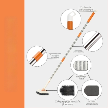 Βούρτσα καθαρισμού μπάνιου με σφουγγάρι απολέπισης, πλαστική βούρτσα καθαρισμού, 30 τεμάχια