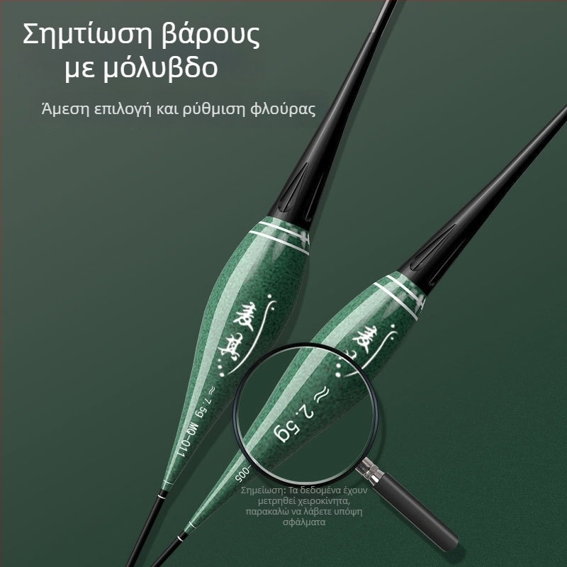 Πλωτήρας ψαρέματος με κατακόρυφο drift – χρωματικά μεταβαλλόμενος, φωτεινός και ηλεκτρονικός για ημέρα και νύχτα; σύνθετο υλικό; μάρκα Powerful merchant.