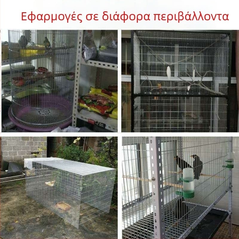 Γαλβανισμένο συγκολλημένο μεταλλικό πλέγμα για κλουβιά πουλιών – κυλιόμενο πλέγμα για πέρδικες, περιστέρια, κοτόπουλα, παπαγάλους και κουνέλια