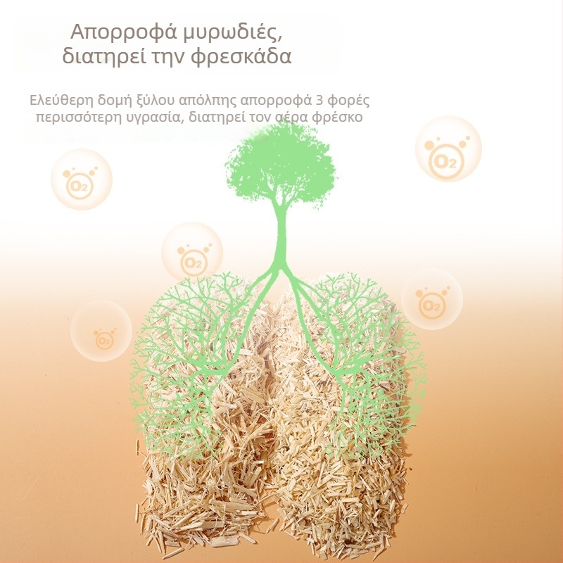 Υπόστρωμα χάμστερ από στερεό ξύλο Ποπλάρ για εμπλουτισμό τοπίων και σκάψιμο • κατάλληλο για Totoro • Μάρκα: Home small pet