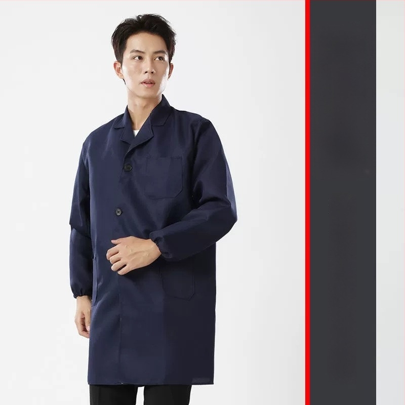 Σετ προστατευτικής εργασιακής ενδυμασίας με λειτουργίες αντιρύπανσης και απολύμανσης, μείγμα βαμβάκι-χημικά fibers, επένδυση πολυεστέρα, κατάλληλο για εργοστάσιο