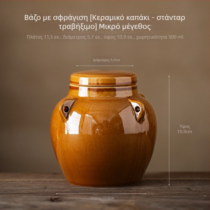 Κεραμικά βάζα αποθήκευσης τροφίμων με καπάκι, πορσελάνινο υλικό, προέλευση Dehua, κινέζικο στυλ, κατάλληλα για μικροκύματα, στρογγυλό σχήμα