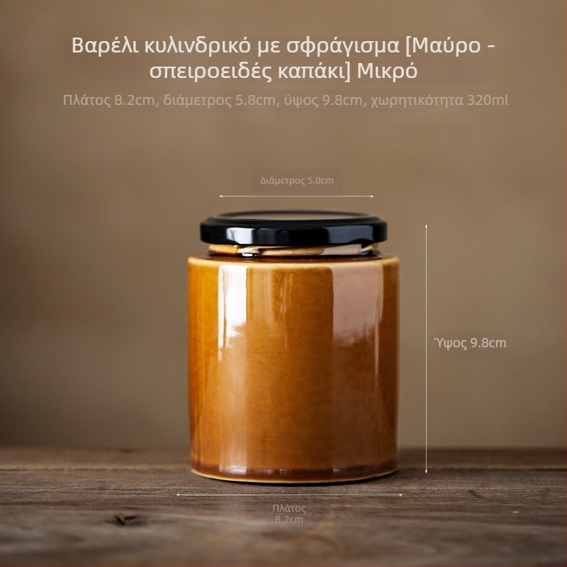 Κεραμικά βάζα αποθήκευσης τροφίμων με καπάκι, πορσελάνινο υλικό, προέλευση Dehua, κινέζικο στυλ, κατάλληλα για μικροκύματα, στρογγυλό σχήμα