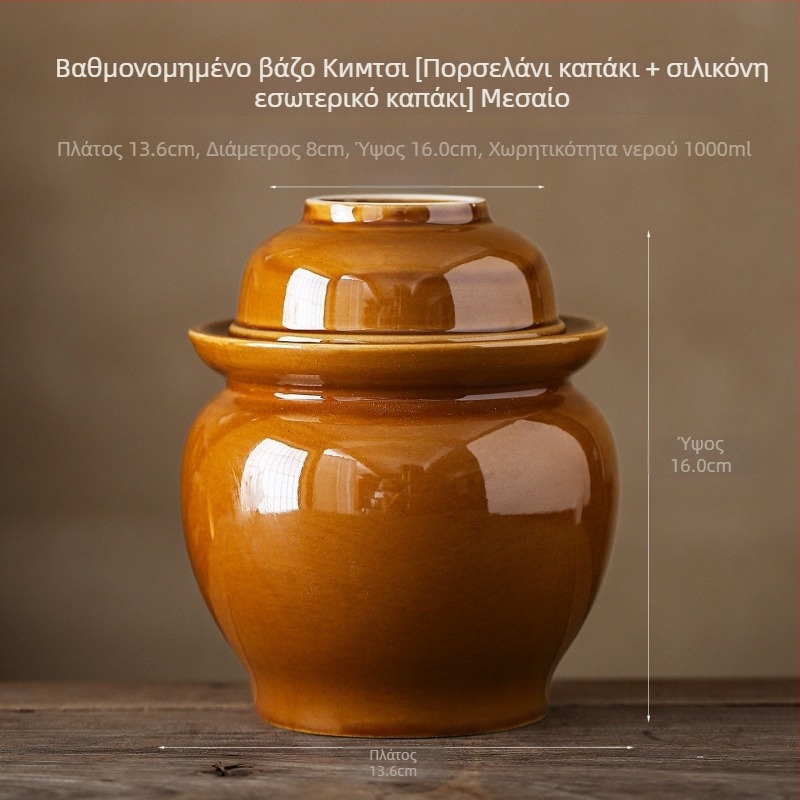 Κεραμικά βάζα αποθήκευσης τροφίμων με καπάκι, πορσελάνινο υλικό, προέλευση Dehua, κινέζικο στυλ, κατάλληλα για μικροκύματα, στρογγυλό σχήμα