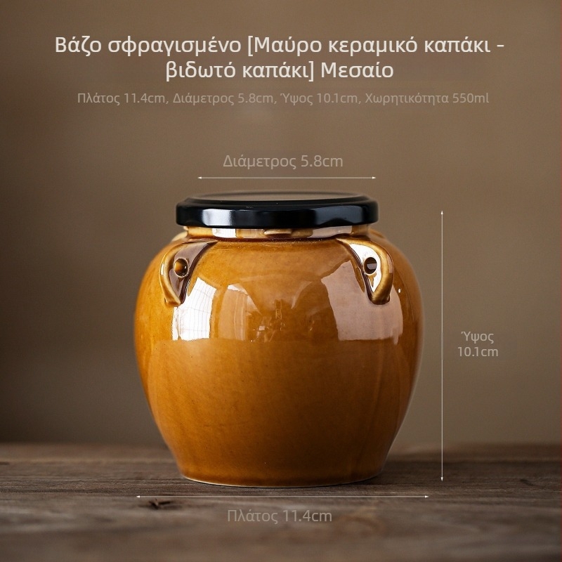 Κεραμικά βάζα αποθήκευσης τροφίμων με καπάκι, πορσελάνινο υλικό, προέλευση Dehua, κινέζικο στυλ, κατάλληλα για μικροκύματα, στρογγυλό σχήμα