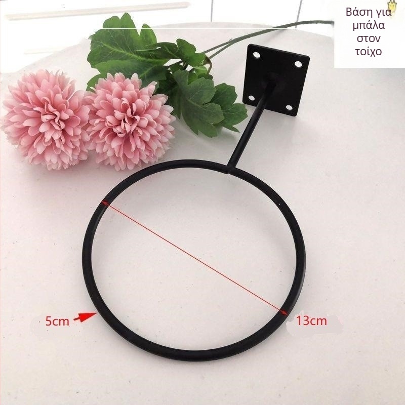 Επιτοίχια μεταλλική ραφιέρα αποθήκευσης, απλός μοντέρνος σχεδιασμός, 1 επίπεδο, βιδωτή εγκατάσταση, πολλαπλών χρήσεων