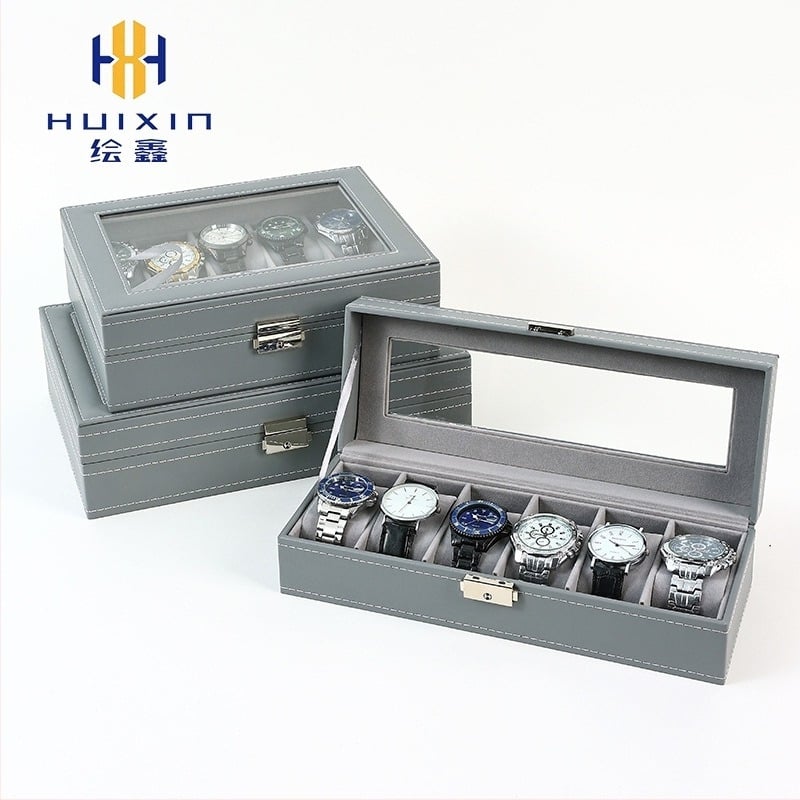 Κουτί αποθήκευσης ρολογιών, ξύλινη κατασκευή, βελούδινη επένδυση, μάρκα Xin, συσκευασία σε κουτί
