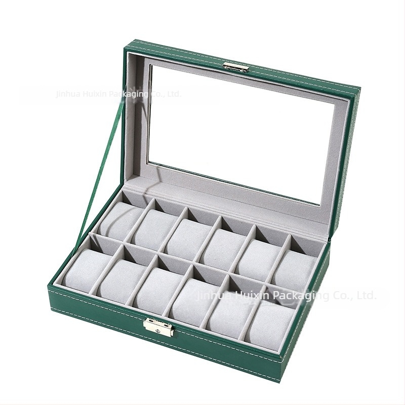 Κουτί αποθήκευσης ρολογιών, ξύλινη κατασκευή, βελούδινη επένδυση, μάρκα Xin, συσκευασία σε κουτί