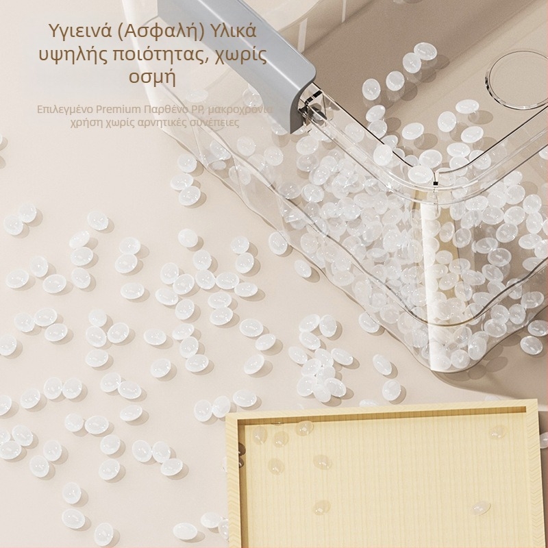 Διαφανές PP δοχείο αποθήκευσης, με χειρολαβή, κλείσιμο τύπου snap, μοντέλα JLSD01/02/03/04