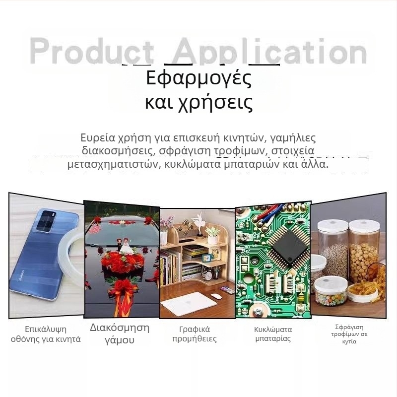 Ταινία Διόρθωσης Οθόνης για Κινητά και Tablets – Επιδιόρθωση Παραμόρφωσης Οθόνης, Λωρίδα Στήριξης για το Πίσω Κέλυφος και Άνοιγμα Πλαισίου (Βασικό υλικό: PET; Πάχος: 0.055 mm; Σύστημα κόλλας: ακρυλικό; Πυρήνας: καουτσούκ; Ιξωσότητα: υψηλή)