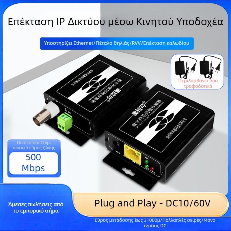 Video Converter — κοαξιακός μεταδότης/ενισχυτής για PLC δίκτυο ανελκυστήρα, 720p, Δεν υποστηρίζεται εξ αποστάσεως αφύπνιση, Δεν υποστηρίζεται διαχείριση ισχύος, Μοντέλο 705