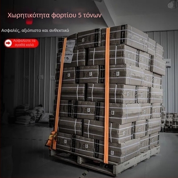 Ιμάντας πρόσδεσης εμπορευμάτων από πολυεστέρα, 5 τόνων, με μηχανισμό ράβδωσης και διπλούς γάντζους για αυτοκίνητο — Niu Baide Δέσιμο