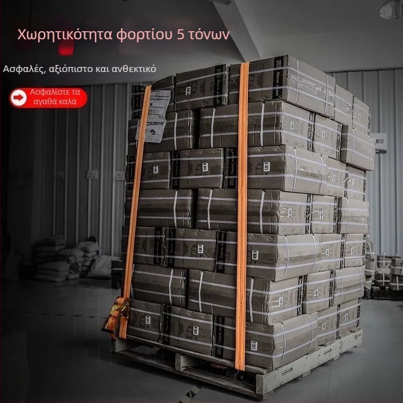 Ιμάντας πρόσδεσης εμπορευμάτων από πολυεστέρα, 5 τόνων, με μηχανισμό ράβδωσης και διπλούς γάντζους για αυτοκίνητο — Niu Baide Δέσιμο