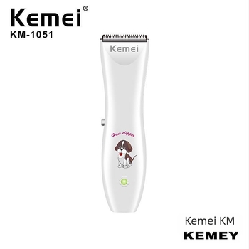 Kemei KM-1051 επαναφορτιζόμενος κοπτικός για μαλλιά με λεπίδα από ανοξείδωτο ατσάλι, χαμηλός θόρυβος, κατάλληλο για κατοικίδια