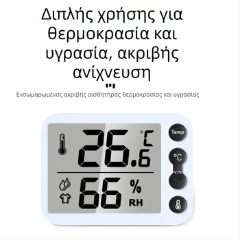 Θερμόμετρο δωματίου Qince με προσαρμοσμένες ρυθμίσεις