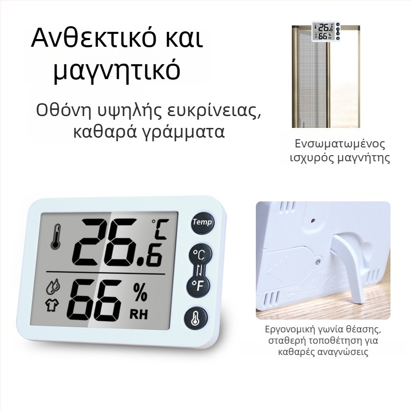 Θερμόμετρο δωματίου Qince με προσαρμοσμένες ρυθμίσεις
