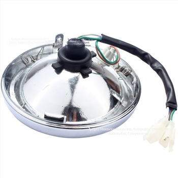 Εμπρόσθιο κάλυμμα προβολέα για Honda Z50 Monkey Mini Trail 72-78 (σιδηρένιο; λαμπτήρας αλογονών; 35W; Z50; προσαρμογή)