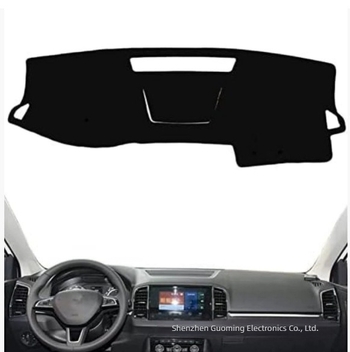 Κάλυμμα ταμπλό αυτοκινήτου για Skoda Karoq 2017–2022; κατάλληλο για όλες τις εποχές, υλικό πολυεστέρας-σιλικόνη, εξατομίκευση, εκτύπωση λογότυπου, μάρκα Emperor Shang