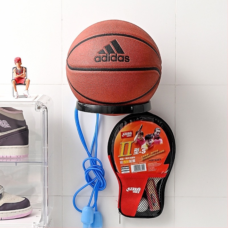 Αναρτώμενο στον τοίχο ράφι για μπάλες - πλαστικό, δημιουργικός σχεδιασμός; κατάλληλο για υπνοδωμάτιο, μπάνιο και σαλόνι; Muyang.