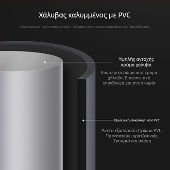 Μηχανισμός κλειδώματος για βιτρίνες γυάλινων θυρών καταστήματος, εκτεταμένο U‑σχήματος λουκέτο, μοντέλο 628; υλικά ABS + κράμα ψευδαργύρου + PVC + Q235; πάχος ράβδου 17,52 mm; απόσταση 13 cm; Τύπος: Μηχανική