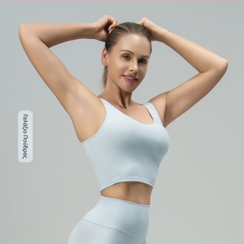 luludaring Γυναικείο αθλητικό σουτιέν γιόγκα με U-πλάτη και αποσπώμενες επενδύσεις – νάιλον γρήγορο στέγνωμα, κοντή γραμμή