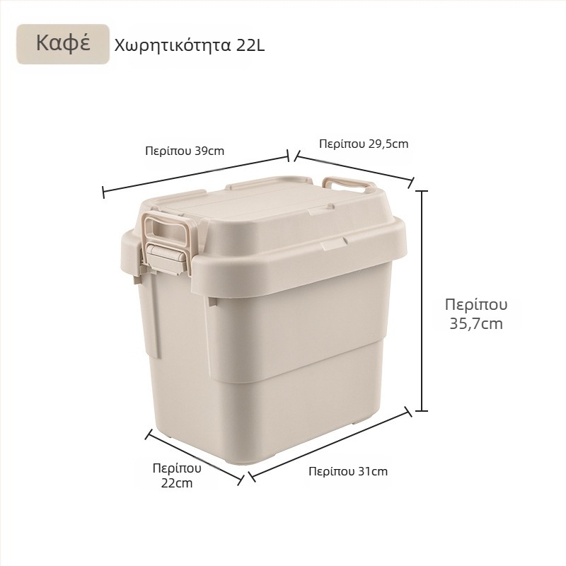 Κιβώτιο αποθήκευσης αυτοκινήτου, φορητό και πολυχρηστικό οργανωτή με καπάκι που ανοίγει