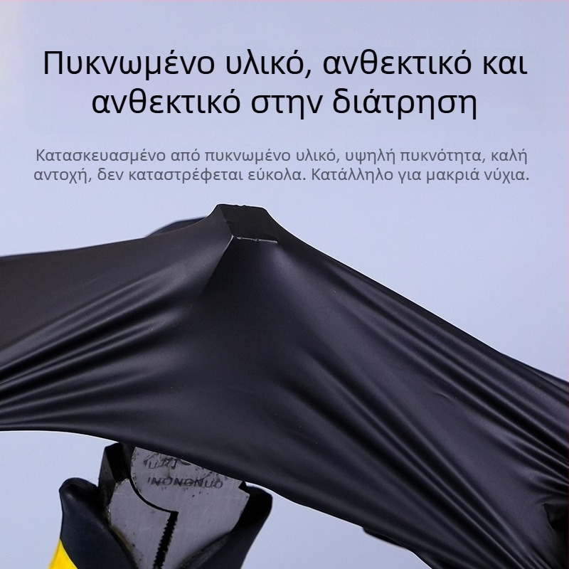 Συνδυασμένα γάντια νιτριλίου-λατέξ, μιας χρήσης, παχύτερα, αδιάβροχα για εργαστήρια, κουζίνα και πλύσιμο πιάτων, διαφανή, πάχος 0,05–0,1 mm