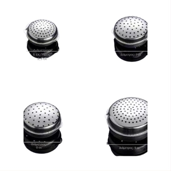 Κουτί καρυκεύματος από ανοξείδωτο χάλυβα 304 με μπάλες καρυκεύματος και βάζο για στερεά καρυκεύματα