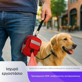 Πολυλειτουργική τσάντα για βόλτες με σκύλο – χειρολαβή, PE υλικό, κανονικού πάχους, μοντέλο k060