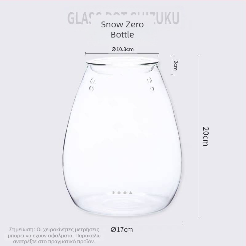 Μίνι Μπουκάλι Shizuku για Γραφείο — Επιτραπέζιο Μικρο Τοπίο, Γυαλί Υψηλής Μποροσιλικότητας, Φυσητό Γυαλί, Προσαρμογή, Στυλ Light Luxury