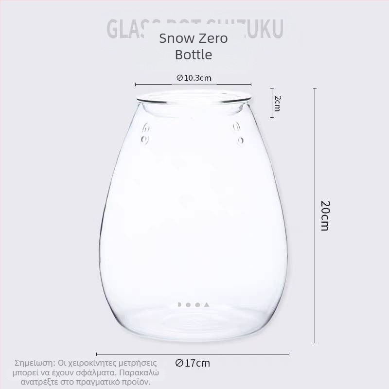 Μίνι Μπουκάλι Shizuku για Γραφείο — Επιτραπέζιο Μικρο Τοπίο, Γυαλί Υψηλής Μποροσιλικότητας, Φυσητό Γυαλί, Προσαρμογή, Στυλ Light Luxury