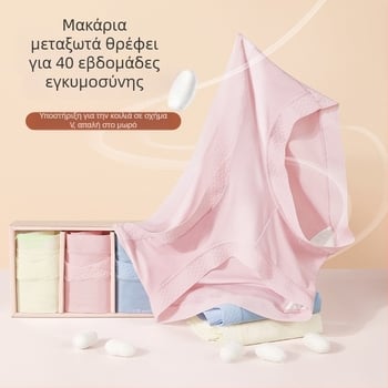 Γυναικείο εσώρουχο εγκυμοσύνης με χαμηλή ζώνη, στήριξη κοιλιάς, διαπνοή βισκόζη (80–90%), αντιβακτηριακή περιοχή στα οικεία