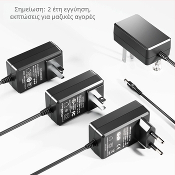 Τροφοδοτικό 12V 3A, UL πιστοποιημένο, US Standard, σειρά GQ36-120300-AU, DC βύσμα 5.5×2.1mm, κατάλληλο για συστήματα επιτήρησης, οθόνες LED διαφήμισης και εξοπλισμό ήχου