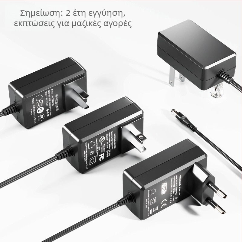Τροφοδοτικό 12V 3A, UL πιστοποιημένο, US Standard, σειρά GQ36-120300-AU, DC βύσμα 5.5×2.1mm, κατάλληλο για συστήματα επιτήρησης, οθόνες LED διαφήμισης και εξοπλισμό ήχου