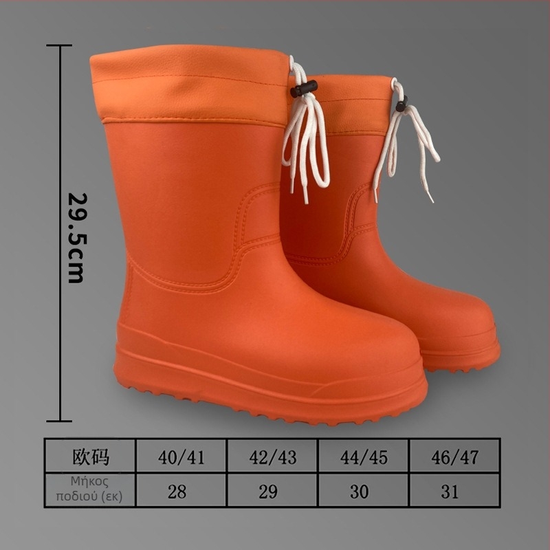 GenZ ανδρικά μποτάκια EVA - υπερ-ελαφριά, ψηλό επάνω μέρος, ανθεκτικά σε λάδια και αλκαλικά, αντιολισθητικά, αδιάβροχα