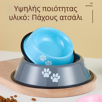 Δοχείο ταΐσματος κατοικίδιων από ανοξείδωτο ατσάλι — Jin Xi, κατηγορία: εξοπλισμός κατοικίδιων, χειροκίνητο τάισμα (χωρίς αυτόματο)