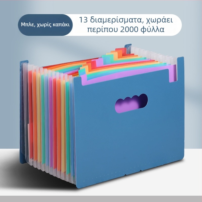 Yurui PP κάθετος φάκελος αρχείων με 25 θήκες и σφράγιση σε τρεις πλευρές, δυνατότητα εκτύπωσης λογότυπου