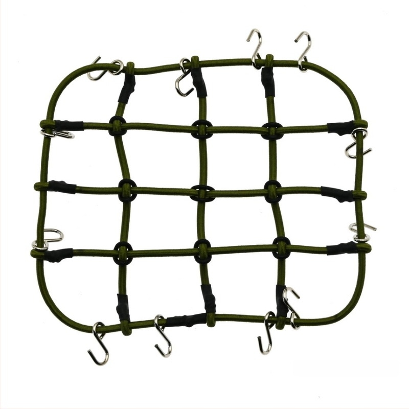 Δ90 1:10 Δίκτυο αποσκευών οροφής – καουτσούκ σχοινί, εξαρτήματα διακόσμησης μοντέλου, τροποποίηση DIY, μεγάλο και μικρό δίχτυ, συναρμολόγηση