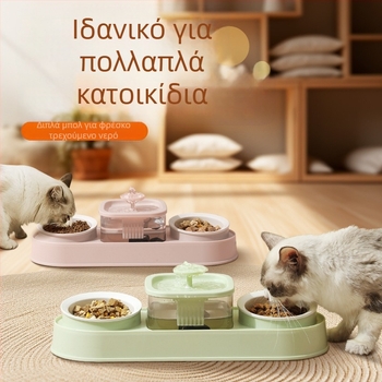 Αυτόματος τροφοδότης γάτας και διανομέας νερού – καθολικό μπολ γάτας, εργαλείο σίτισης κατοικίδιων