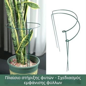 Στήριγμα αναρριχητικών φυτών για μπαλκόνι, ημικυκλικό σιδερένιο πλαίσιο προστασίας φύλλων Μονστέρα