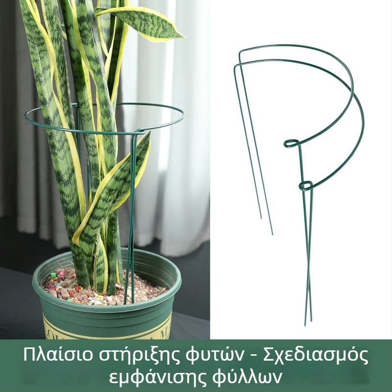 Στήριγμα αναρριχητικών φυτών για μπαλκόνι, ημικυκλικό σιδερένιο πλαίσιο προστασίας φύλλων Μονστέρα
