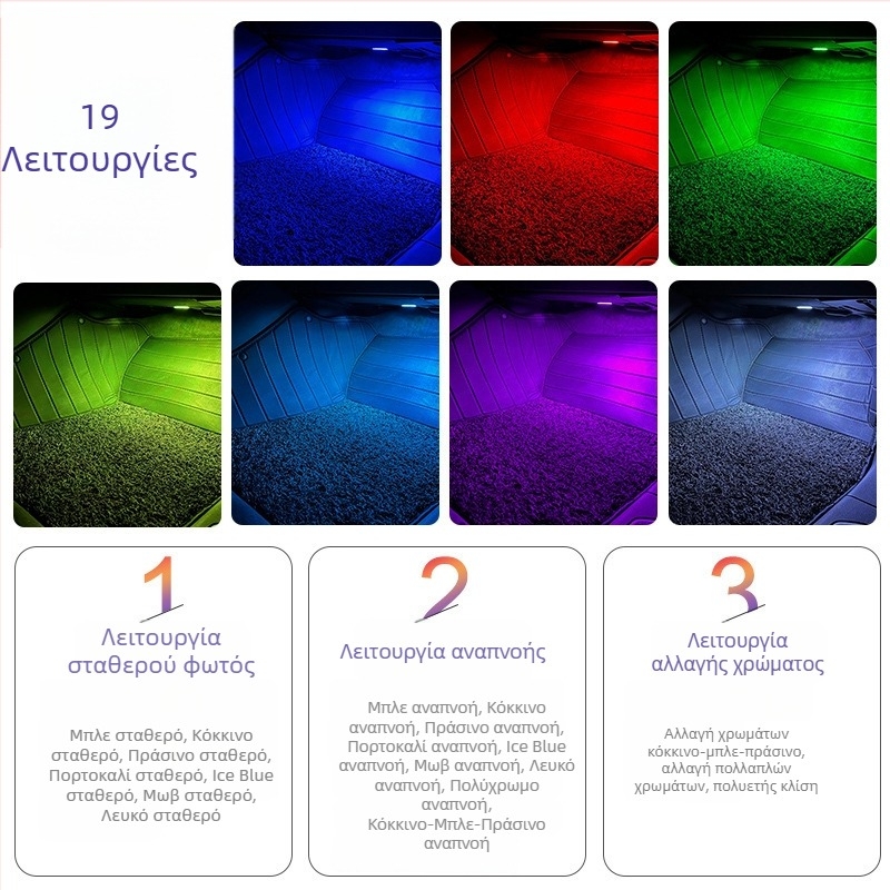 Εσωτερικό LED φως ποδιών για VW Passat, Magotan, Touareg, Lingdu και CC