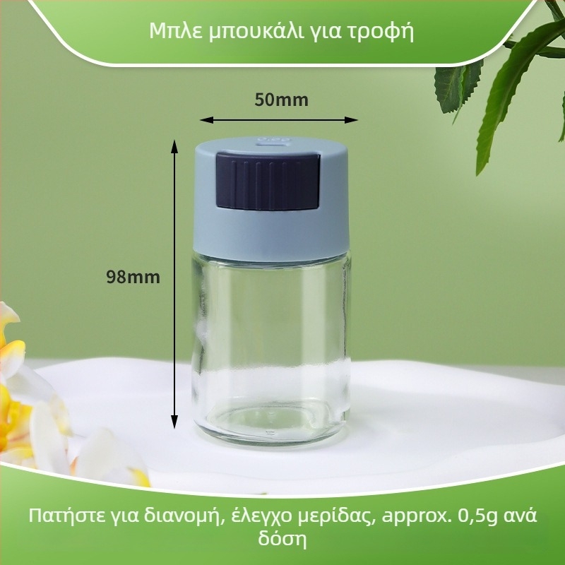 Χειροκίνητο μπουκάλι ταϊσματος ψαριών για ενυδρείο, ανθεκτικό στην υγρασία, ποσοτικός διανομέας και αποθήκευση τροφής