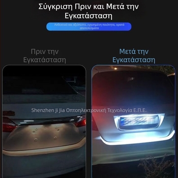Φωτιστικό πινακίδας κυκλοφορίας για Mazda MX-5 Miata MPV Protege Tribute – LED, 12V, 3W, 6500K, ABS