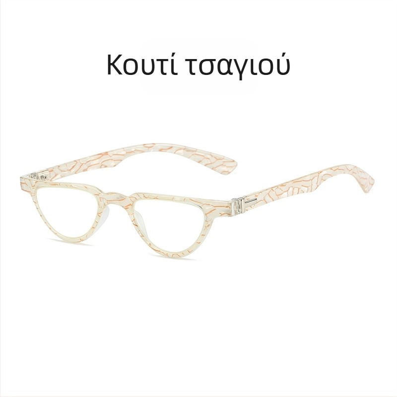 Γυναικεία γυαλιά ανάγνωσης αντι-μπλε φως, μικρός τετράγωνος σκελετός με διακόσμηση δράκου και Φοίνικα, φακοί AC, πλήρης σκελετός PC, κυκλοφορία φθινοπωρο 2024